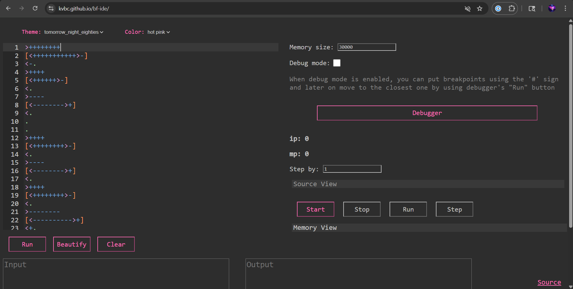 Brainfuck Interpreter